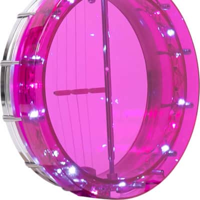 Gold Tone Light-Up Little Gem Concert Banjolele, Amethyst image 3