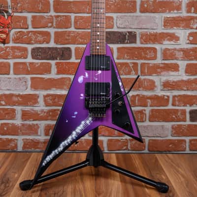 Jackson USA Custom Shop RR1 Rhoads Custom Student Model Purple With Music Notes Graphic 1988 w/OHSC image 1