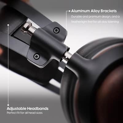 Linsoul Kiwi Ears Atheia Wired Over Ear Headphones, Dynamic + Planar Magnetic Dual Driver Headphones, HiFi Stereo Monitor Headphones with Closed Back Design,for Musicians Audiophiles image 6