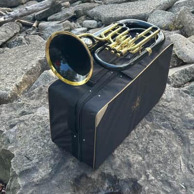 Euphonium 3 Valve Custom Black Gold Colour image 7