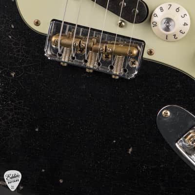 Fender Custom Shop Limited Edition Hotshot Stratocaster Heavy Relic - Black Sparkle over Aged Chartreuse Sparkle/Fender Custom Shop Event Instrument image 14