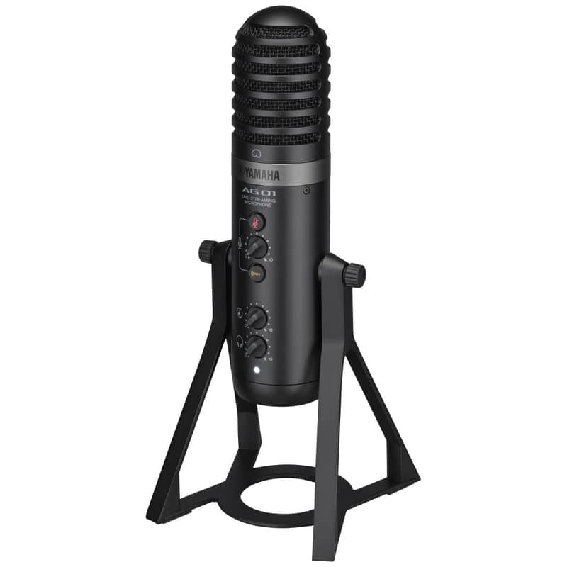 Yamaha AG01 Live Streaming USB Microphone - Black image 1