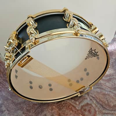 Mapex Black Panther 14" Maple Snare Drum Gold Die-Cast Hoops MINT Rare image 7