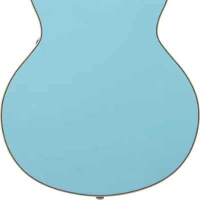 D'Angelico 6 String Semi-Hollow-Body Electric Guitar, Sky Blue DAPMINIDCSKBCS image 2