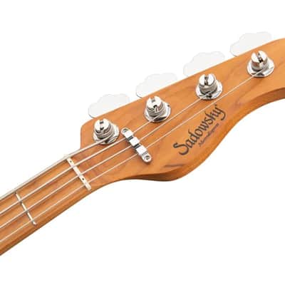 Sadowsky MetroExpress 21-Fret Vintage J/J Bass, Roasted Maple Fingerboard, 4-String - Solid Silver Metallic High Polish image 7