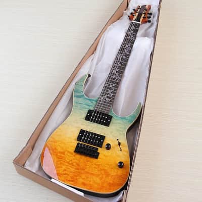 Custom HH Finish Guitar, Quilted Maple Top Basswood Body image 2