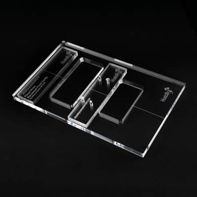 PRO CNC Acrylic Routing Template Set – Floyd Rose Recessed Tremolo Mod image 3