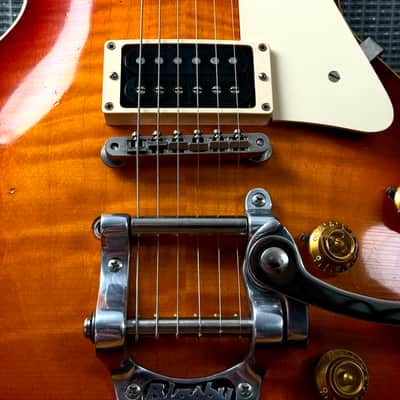 2015 Gibson 59 Les Paul Bigsby Aged Vintage Cherry image 8