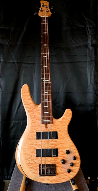 Yamaha TRB1004J 4-String 2020s - Natural Quilt image 1