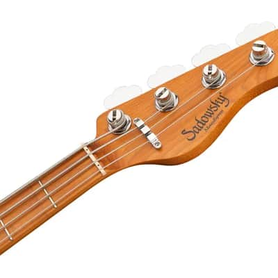 Sadowsky MetroExpress 24-Fret Modern Bass, Roasted Maple Fingerboard, 4-String - Tobacco Sunburst Transparent High Polish image 7