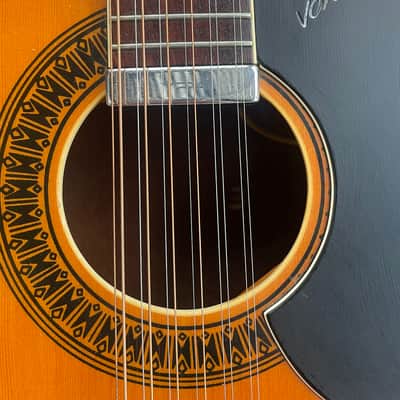 Vox V240 Twelve String Folk Electro Acoustic 1965 - Natural image 8