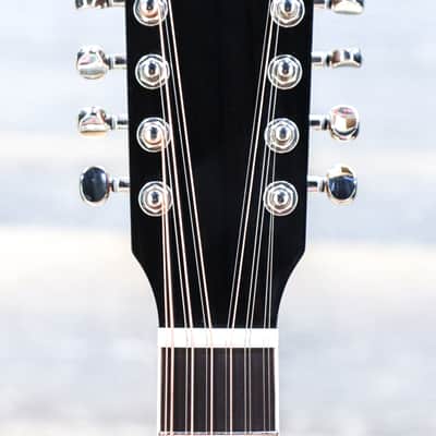 Guild D-2612CE Deluxe Antique Burst Dreadnought 12-String Acoustic Electric Guitar image 5