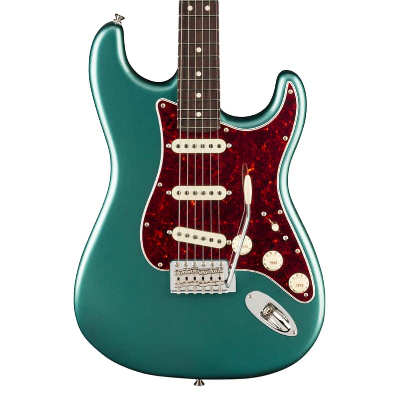 Used Fender American Professional Classic Stratocaster Faded Sherwood Green Met image 1