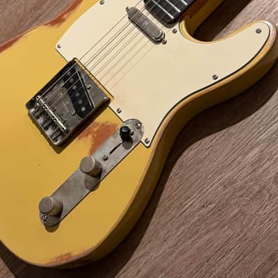 Big River “Moses” T-Style • Aged Butterscotch Nitro • Roasted Maple/Rosewood • A5 Vintage Pickups image 4