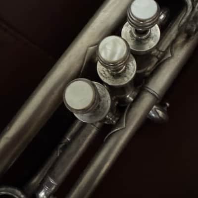 Pan American/Conn Model 58A Bb Cornet SN 135651 (Silver plated) image 7