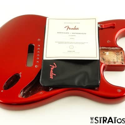 Fender AV II American Vintage 1965 Strat BODY Nitro Alder Candy Apple Red image 2