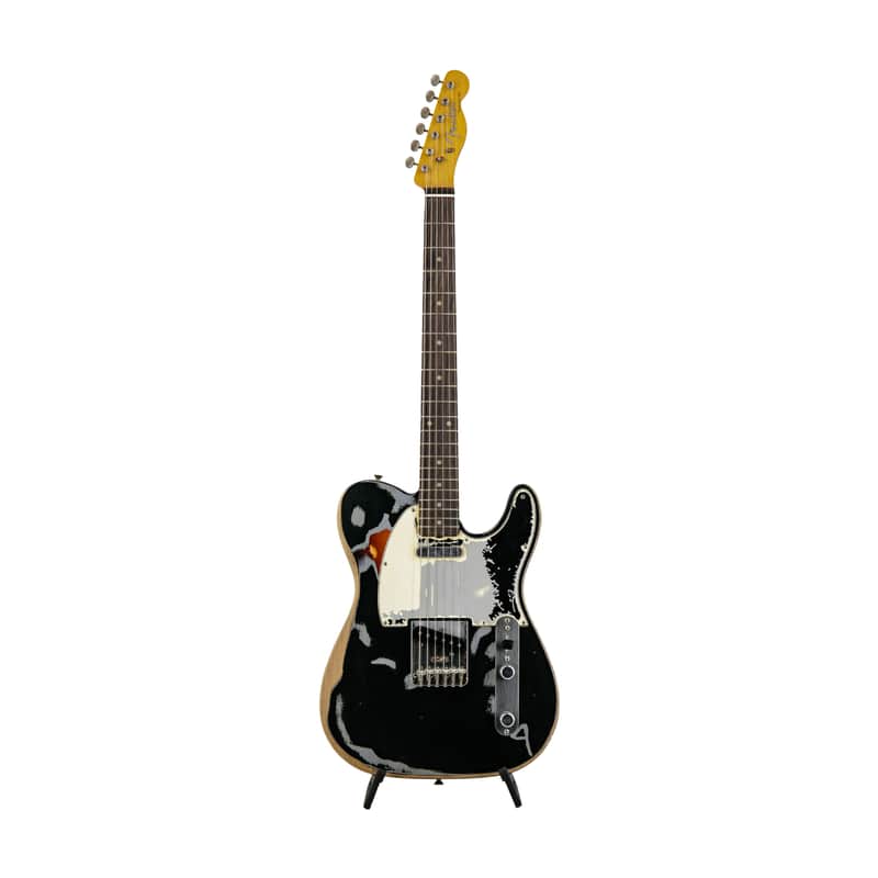 Fender Joe Strummer Road Worn Telecaster Electric Guitar, RW FB, Black, MX2228XXXX