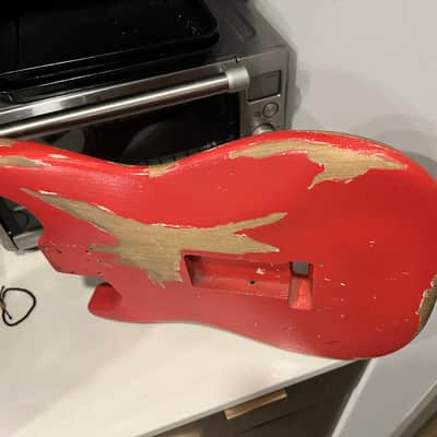 Fender Stratocaster Body 1962 - Fiesta Red refin image 6