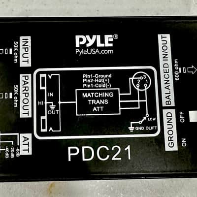 Pyle PDC21 Passive Direct Box -Excellent Condition - Fast Shipping image 1