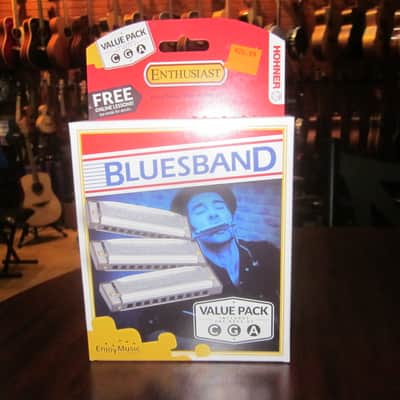 Hohner Enthusiast Bluesband Value Pack Keys of C G A 3P1501BX image 1