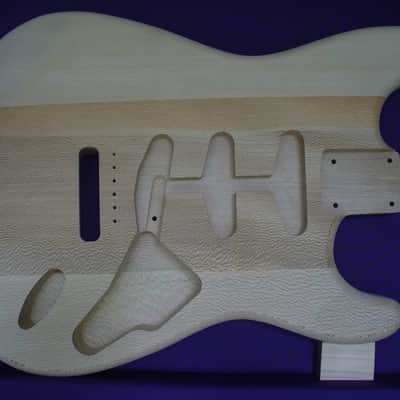 Exotic '62 S-Style Quarter Sawn American Sycamore Guitar Body for Strat® Neck Natural _ Made in USA_ image 4