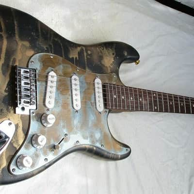 Custom stratocaster unique Right handed electric guitar 2021 image 2