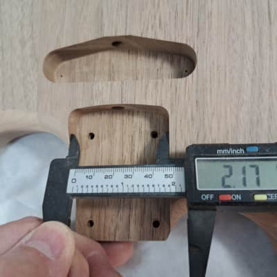 Unfinished Walnut HSS guitar body - for Fender Strat Stratocaster neck Floyd Rose J1981 image 8