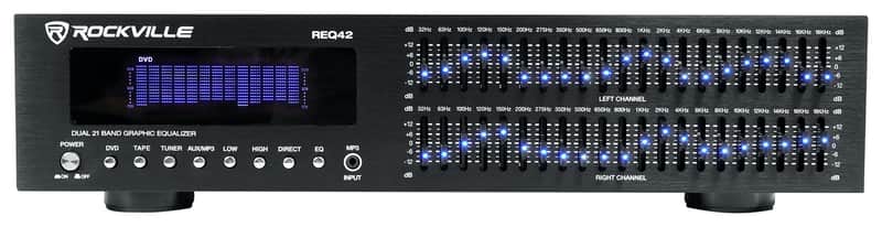 Rockville REQ42-B 2 x 21 Band Home Theater Equalizer image 1