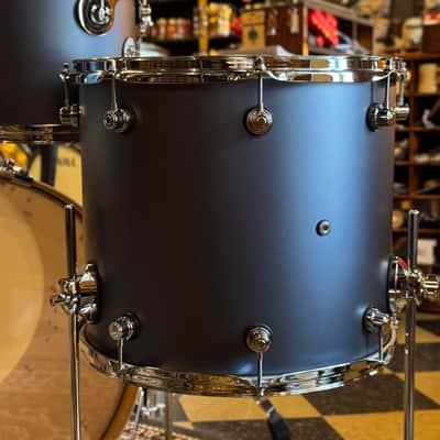 NEW DW Design Series Drum Set in Blue Slate - 18x22, 8x10, 9x12, 14x16 image 10
