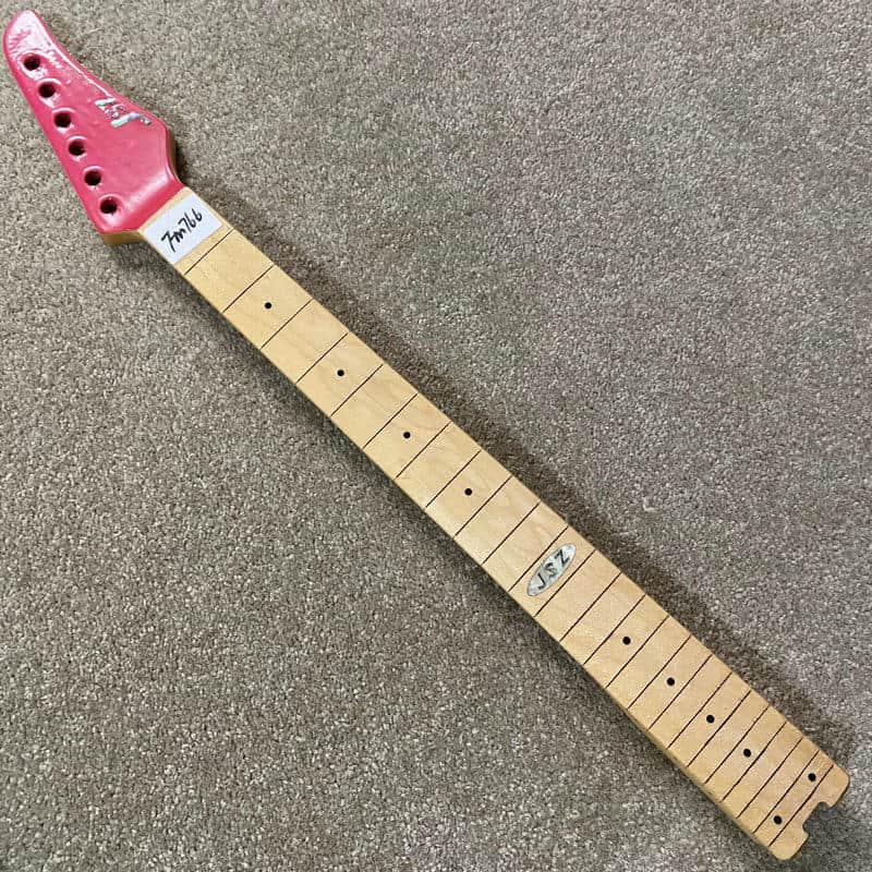 Red JSZ Guitar Maple Wood Neck and Maple Fingerboard 24 Frets image 1
