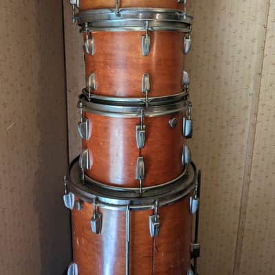 1972 Ludwig Double Bass Drum 6 piece Drum Set 3 Ply Bild 2