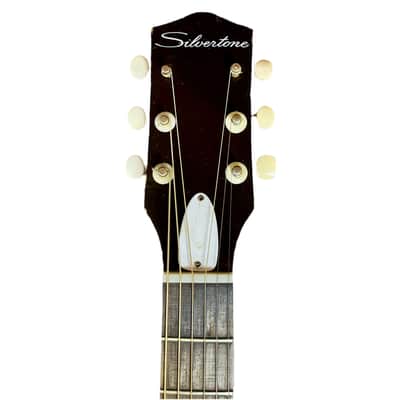 Silvertone 600 AVS Acoustic Guitar w/ Soft Case image 5