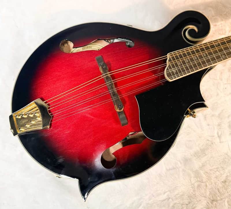 Washburn M3SWE Americana Series F-Style Mandolin with Electronics. Trans Wine Red M3SWETWRK image 1