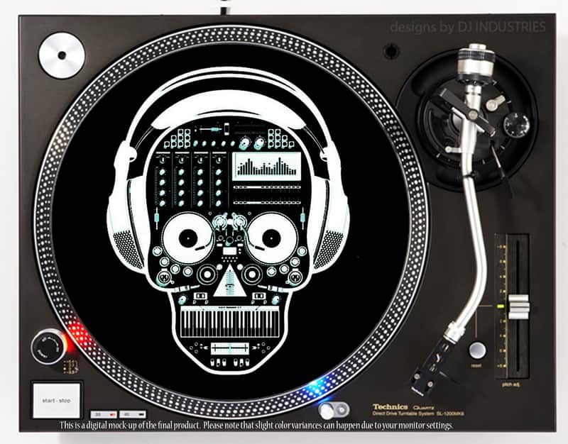DJ Industries DJ Skeleton - DJ slipmat imagen 1