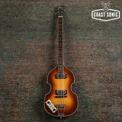 1976 Hofner 500/1 Violin Bass Left Handed Made in Germany Beatle Bass image 2