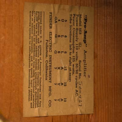 Fender 5E5 Pro-Amp Tube Amplifier (1955), ser. #S-00437. image 4