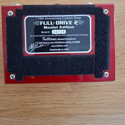 Fulltone Full-Drive 2 10th Anniversary MOSFET 2000s - Red image 2