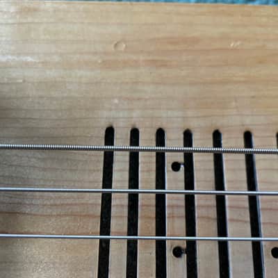 Jackson SlideKing LS Lap Steel with a 3 strings palm bending lever - Natural, no legs, felt fabric on the back side image 15