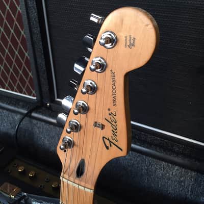 Fender Standard Stratocaster Orange Sparkle Electric Guitar - Super Clean image 5