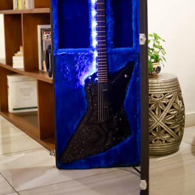Tartarians Guitar Hand Carved Series - Explorer Model | "Hands Of Kraken X Rupes Nigra Ancient Map" | Equipped W/Fishman Fluence Single Width combined with Veyz Sustainer & Seymour Duncan AHB-1 | image 1