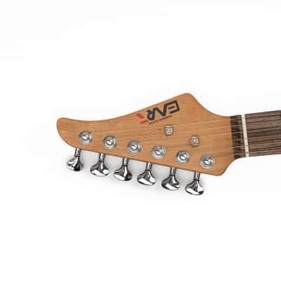 EART YMX-SG3,Roasted Book-match Mahogany Solid Body,22 Stainless Steel Frets,6-Point Synchronized Tremolo image 7
