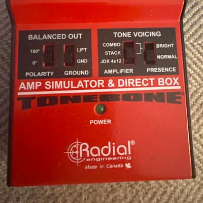 Radial JDX Direct-Drive Reactor Amplifier Direct Box 2010s - Red image 1