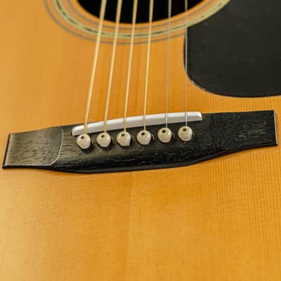 Mid-80's Aria W-25 Folk & Western Dreadnought Acoustic Guitar w/ HSC image 6