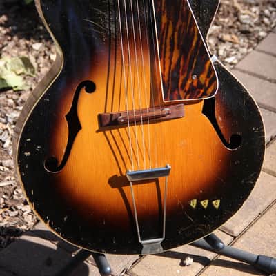 Gibson Built Old Kraftsman  Archtop Acoustic guitar 1930's Sunburst image 6