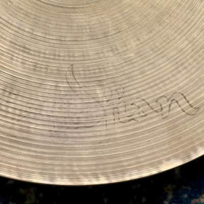 14" VERY LIGHT 1960s EARLY Zildjian A NEW BEAT Hihats 843g 1380g image 9