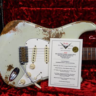 Fender Custom Shop 30th Anniversary 1960 Stratocaster Heavy Relic #56 Summer Event Limited Edition Super Faded Aged Sonic Blue 2017 w/OHSC image 15