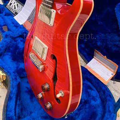 ♚PRISTINE♚2017 PRS McCarty Hollowbody II ♚ PIEZO ♚ BLOOD ORANGE 'AAA' FLAME ♚ 5.7 LBS ♚ +Artist Case ! image 14