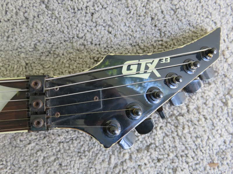 Vintage 1980s Kaman GTX 33 Electric Guitar Black Worn In | Reverb