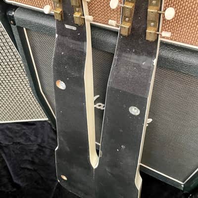 Supro/Valco Comet Double Neck 6/6-String Lap Steel 1956 white w/ supro amp image 7