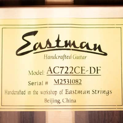 Eastman AC722CE-DF Grand Auditorium Acoustic/Electric Guitar - Dakota Fade with Hardshell Case image 16